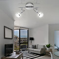 Deckenleuchte Deckenlampe Spotleuchte Spotlampe 2 Flammig Spots beweglich LED