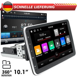 10" Android 13 DAB + Autoradio 1 DIN GPS Navi WIFI 360° Drehbar Bildschirm WiFi