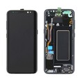 Original Samsung Galaxy S8 G950F AMOLED Display Touchscreen Rahmen Schwarz