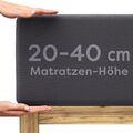 Wolkenfeld Boxspringbett Spannbettlaken - bis 40cm Matratzenhöhe, versch. Größen