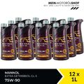 Mannol Extra Gear Oil Getriebeöl 75W-90 GL-4/GL-5 LS 12x1 Liter = 12 Liter