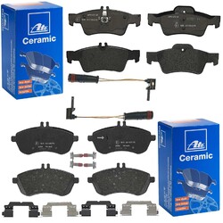 ATE CERAMIC BREMSBELAGSATZ SET VORNE+HINTEN für MERCEDES E-KLASSE W212 S212