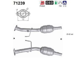 Katalysator AS 71239 für MITSUBISHI SMART