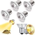 4X Terrarium Aquarium Heizlicht Wärmelampe UVA UVB E27 Reptilien Strahler 50W
