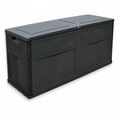 Auflagenbox 119x46x60cm 320L anthrazit Kissenbox Truhe Gartentruhe Gerätetruhe