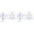 2X DELPHI BREMSSCHEIBEN 276mm BELÜFTET VORNE PASSEND FÜR MITSUBISHI GALLOPER
