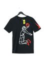 Nike Herren T-Shirt S schwarz Grafik Baumwolle mit Polyester Basic