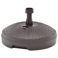 Sonnenschirmständer Sand/Wasser 20 / 16 L Kunststoff BalkonSchirmständer Braun