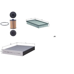 KNECHT FILTER-PAKET SET passend für 3.6 PORSCHE CAYENNE 92A VW TOUAREG 7P5, 7P6