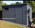 3,5x3,5 Garage Hobbyraum Gartenbox CONTAINER Lagerbox Blechgarage Gartenhaus