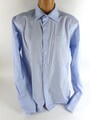 Olymp Herren Hemd Gr. 44 | 17,5 | XL Slim Line langarm Blau Freizeithemd (9727)