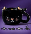 Duftkerze Black Cat Mug Katze mit Überraschungs Ring von Charmed Aroma, Kerze