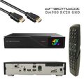 Dreambox DM900 RC20 UHD 4K E2 Linux PVR 1x DVB-C FBC Receiver Schwarz 2TB HDD