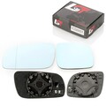 2x Spiegelglas blau links rechts heizbar asphärisch konvex für Skoda Octavia I 1