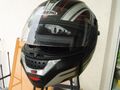 Motorrad-Helm CABERG Justissimo GT MI, schwarz/rot/silber, Größe XXL=63
