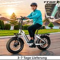 NEW TTGO F6 20 Zoll Elektrofahrrad,25AH 36V Fat Tyre City E-bike 250W E-fahrrad