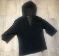 Tunika Chiffon Bluse Shirt Hoodie Street One Gr. 42 schwarz 3/4 Arm - ungetragen