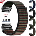 Für Garmin Fenix 3 HR 6 6X Pro 5 5X Plus 8 E 7 7X Quick Fit Sport Nylon Armband