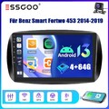 Kam+ Für Smart Fortwo 453 2014-2019 4+64G Autoradio Android13 Apple Carplay GPS