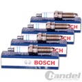 4x BOSCH ZÜNDKERZE DOPPELPLATIN passend für ALFA 159 (939) TOYOTA MR2 PRIUS