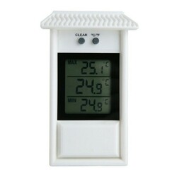 Gartenthermometer Außen Aussen Fensterthermometer Min-Max Wetterfest