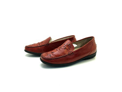 Waldläufer Damen Halbschuhe Slipper Loafers Comfort Rot Gr. 40 (UK 6,5)