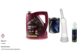 4L MANNOLMotoröl Energy Combi LL 5W-30 inkl. Additiv Auslaufschlauch Reiniger