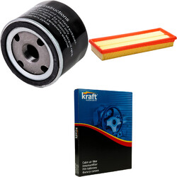 KRAFT AUTOMOTIVE Inspektionspaket Filterset passend für Renault Scénic I