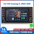 Für VW Touareg 7L 2002-2010 Carplay Android 14 Autoradio GPS Navi BT DAB+ 2+64GB