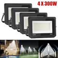 4X300W LED Fluter Strahler Scheinwerfer Baustrahler Außenleuchte Gartenlampe