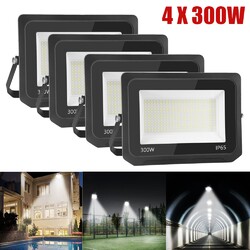 4X300W LED Fluter Strahler Scheinwerfer Baustrahler Außenleuchte Gartenlampe