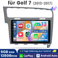 8-Core 128G Android 13 Autoradio Carplay WiFi BT GPS Navi Für VW Golf 7 MK7 VII
