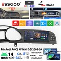 DAB Für Audi A6 C6 4F MMI 2G 2005-2009 Carplay 8.8" Android 14 6+128GB Autoradio