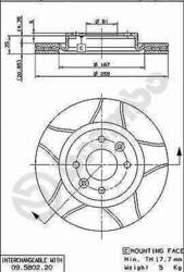 2 x BREMBO 09.5802.76 Bremsscheibe für DACIA,LADA,NISSAN,RENAULT