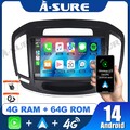 Android 14 9" 4+64G Autoradio CarPlay GPS SWC 4G DAB Für Opel Insignia 2013-2017