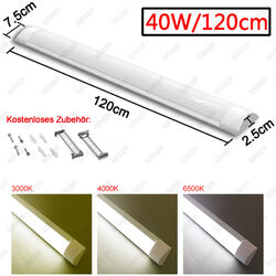 LED Feuchtraumleuchte Neonlampe Wannenleuchte Deckenleuchte Keller 90/120/150cm