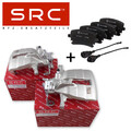 2x BREMSSATTEL BREMSZANGE HINTEN + BREMSKLÖTZE FÜR VW TRANSPORTER T5 T6 MULTIVAN