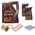 KAMOKA Inspektionspaket MANNOL Extreme 5W-40 7L für Smart Fortwo Coupe 0.8 CDI