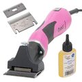 SET: Lister CUTLI Pferdeschermaschine Pink + je 2x Schermesser/Öl Pferde Pony
