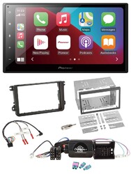 Pioneer USB Lenkrad DAB 2DIN Bluetooth Autoradio für VW Passat Polo Scirocco Sha