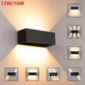 Cube Würfel LED Wandleuchte Wandlampe mit Bewegungsmelder Up Down außen/innen DE
