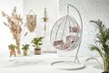 Polyrattan Hängesessel Hängekorb Rattan Hängeschaukel mit Gestell Hängesitz Korb