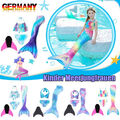 Kinder flosse Meerjungfrauen Kind Bikini Mermaid Meerjungfrau Monoflosse Schwanz
