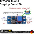 MT3608 2A Step-Up Boost Modul DC-DC Converter Spannungswandler Arduino Raspberry