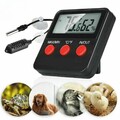 1Pc THERMOMETER-HYGROMETER MIT FERNFÜHLER MIN MAX INNEN/AUSSEN FÜR TERRARIUM