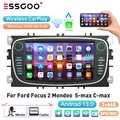 2+64G Android 13 Autoradio für Ford Focus II Mk2 Mondeo C-MAX S-MAX Galaxy GPS