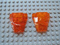 Lego 2 x Keilstein Felsen 64867 Facet 4x4 transparent orange 70323 76128 70674