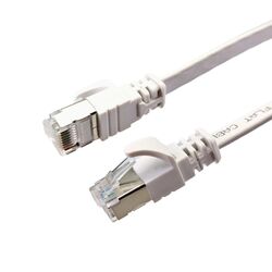 CAT 7 Patchkabel Netzwerkkabel Flaches RJ45 LAN DSL 100% KUPFER   1m - 15mEthernet Netzwerk Kabel