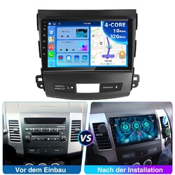 Android 14 Autoradio Für Mitsubishi Outlander Citroen Peugeot 4007 GPS Navi Wifi