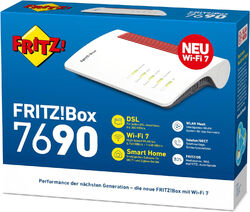 AVM FritzBox WLAN Router Fritz!Box 7690 7200 MBit/s 2,4 GHz/5 GHz WiFi 7 VDSL